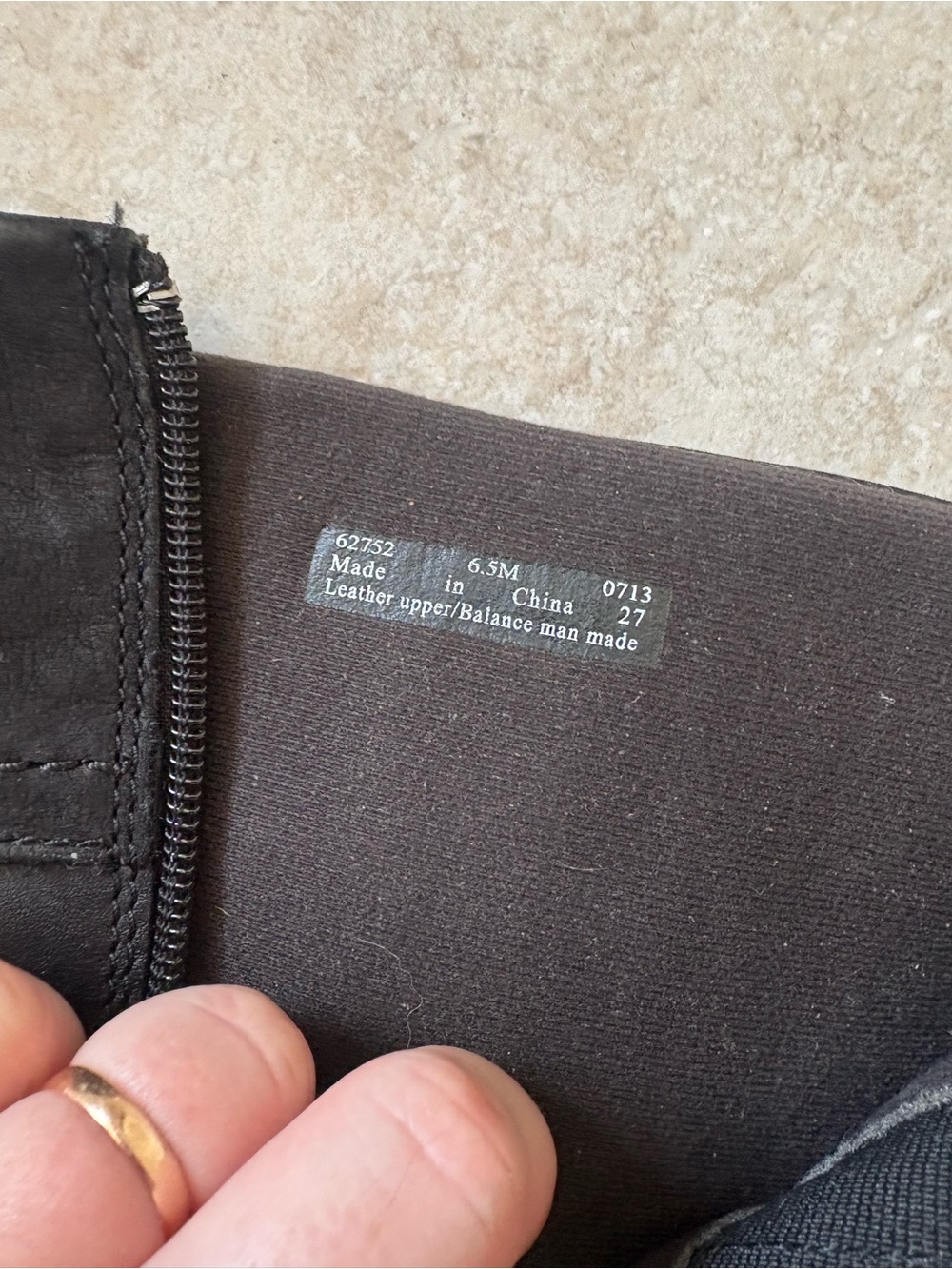 Clarks Black Leather Knee-High Zip Boots - Picture 2 of 4
